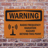 Radio Frequency Radiation Hazard Area