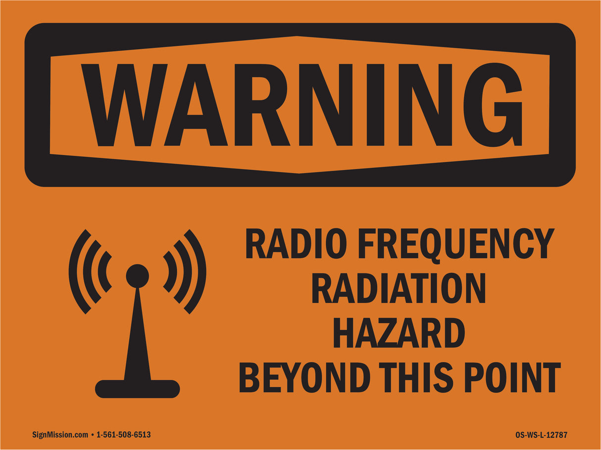 Radio Frequency Radiation Hazard Area