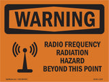 Radio Frequency Radiation Hazard Area