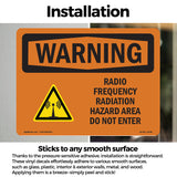 Radio Frequency Radiation Hazard Area