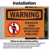 Renovation Work Contains Lead Do Not Enter