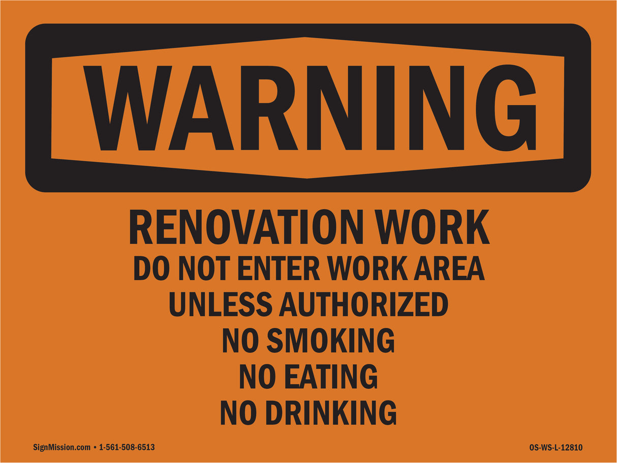 Renovation Work Do Not Enter
