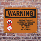 Renovation Work Do Not Enter Work Area