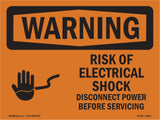 Risk Of Electrical Shock Disconnect
