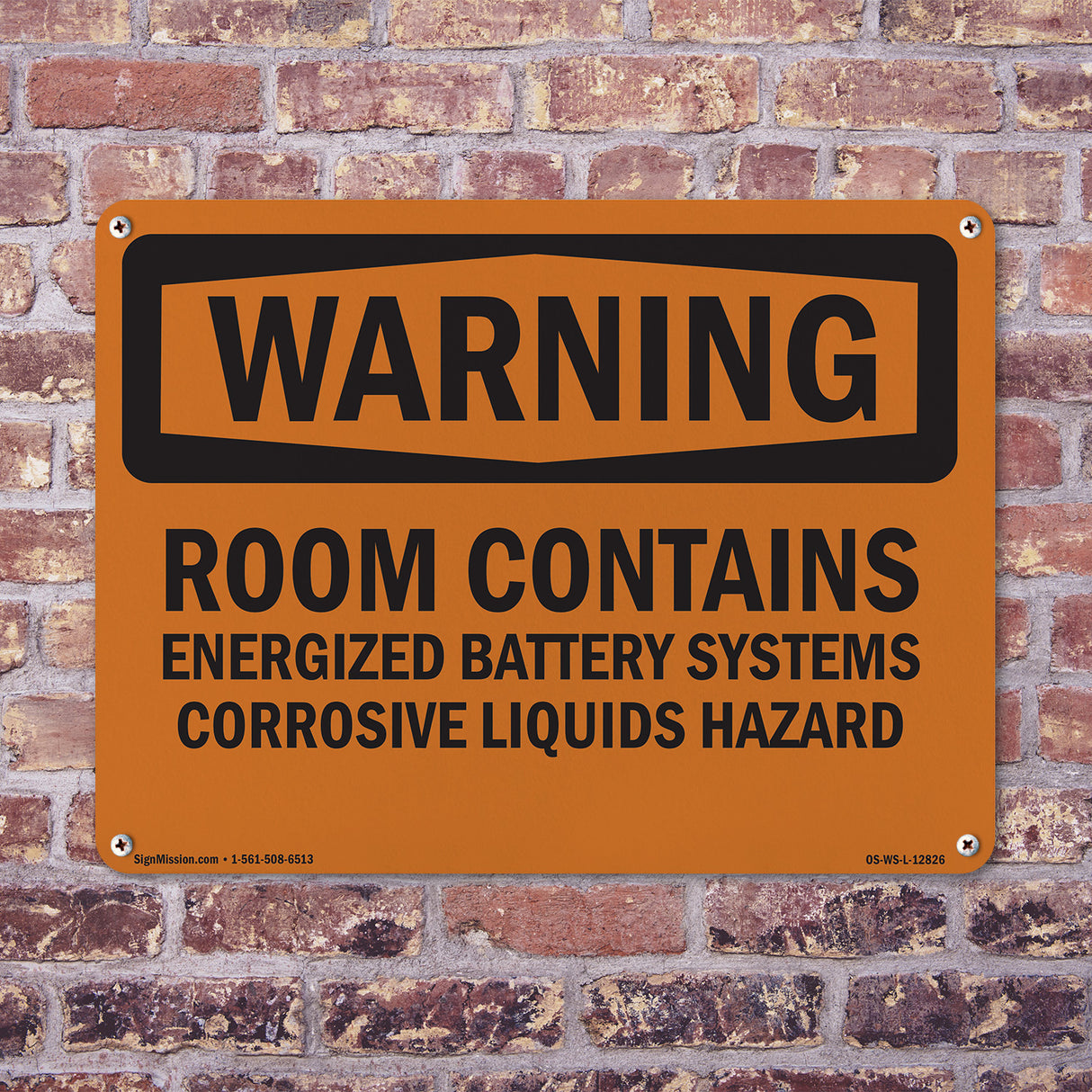 Room Contains Energized Battery