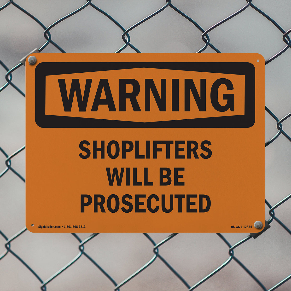 Shoplifters Will Be Prosecuted