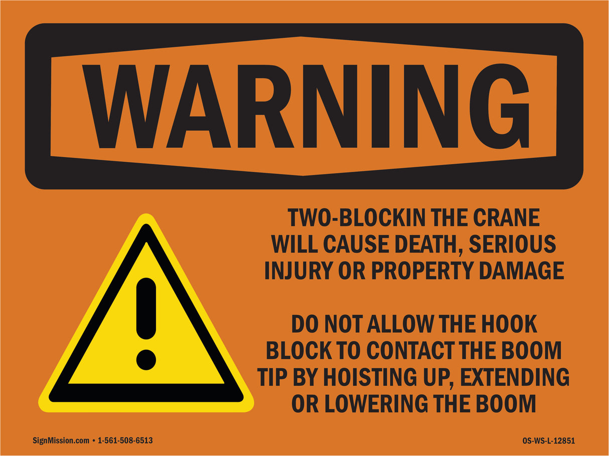 Two-Blocking The Crane Will Cause Death