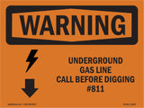 Underground Gas Line Call #811 Bilingual
