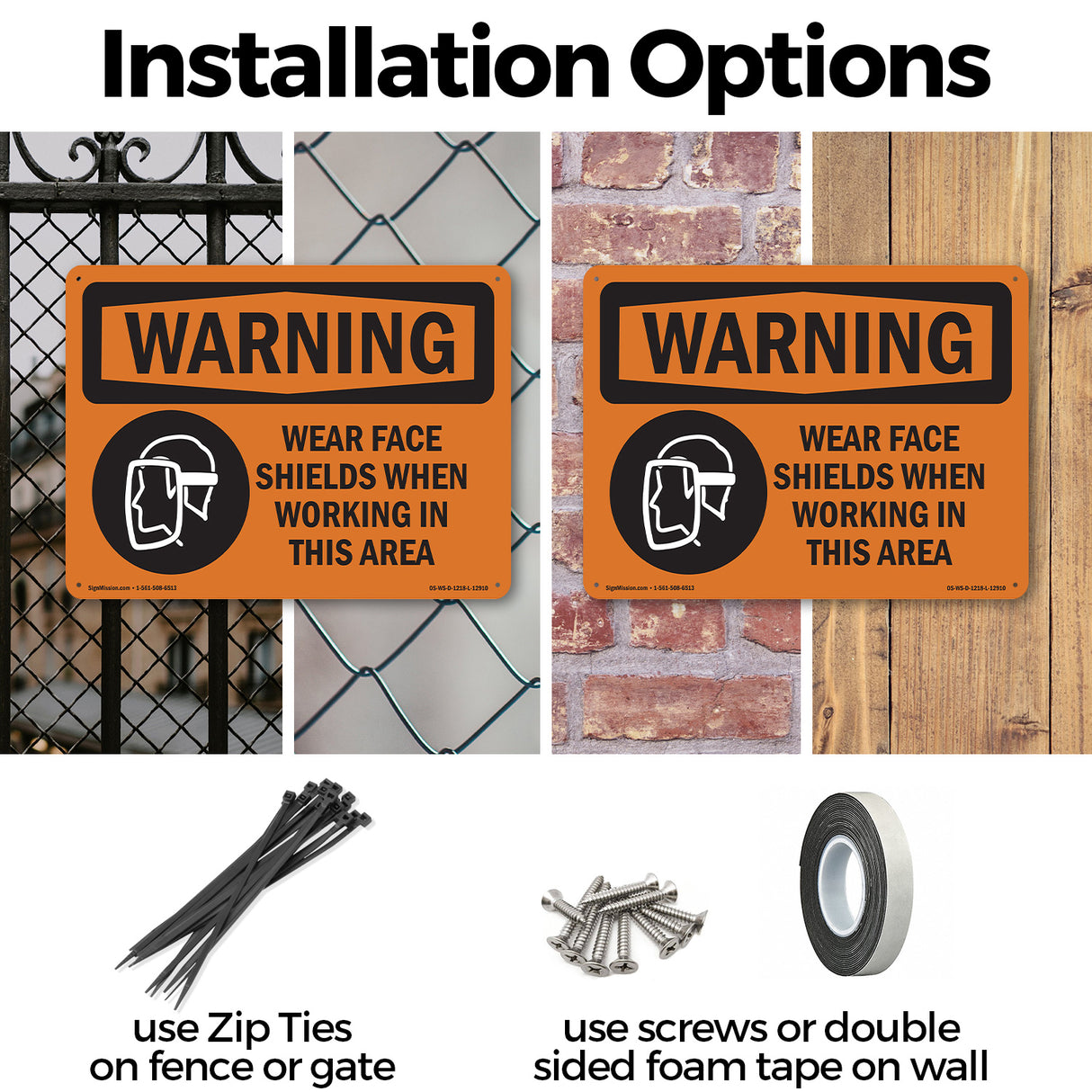 Wear Face Shields When Working In This Area