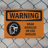 Wear Goggles Face Shield Bilingual