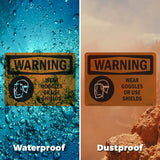 Wear Goggles Face Shield Bilingual