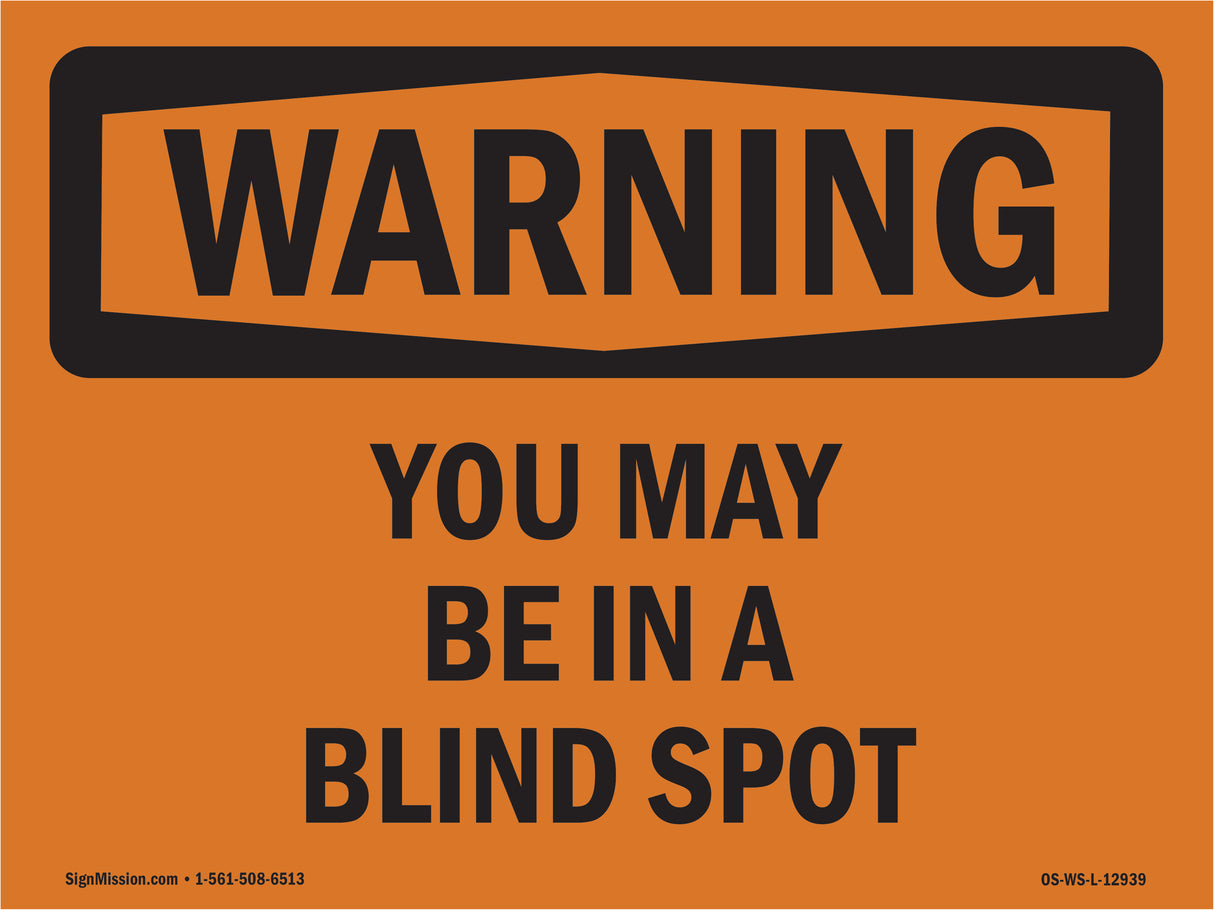You May Be In A Blind Spot
