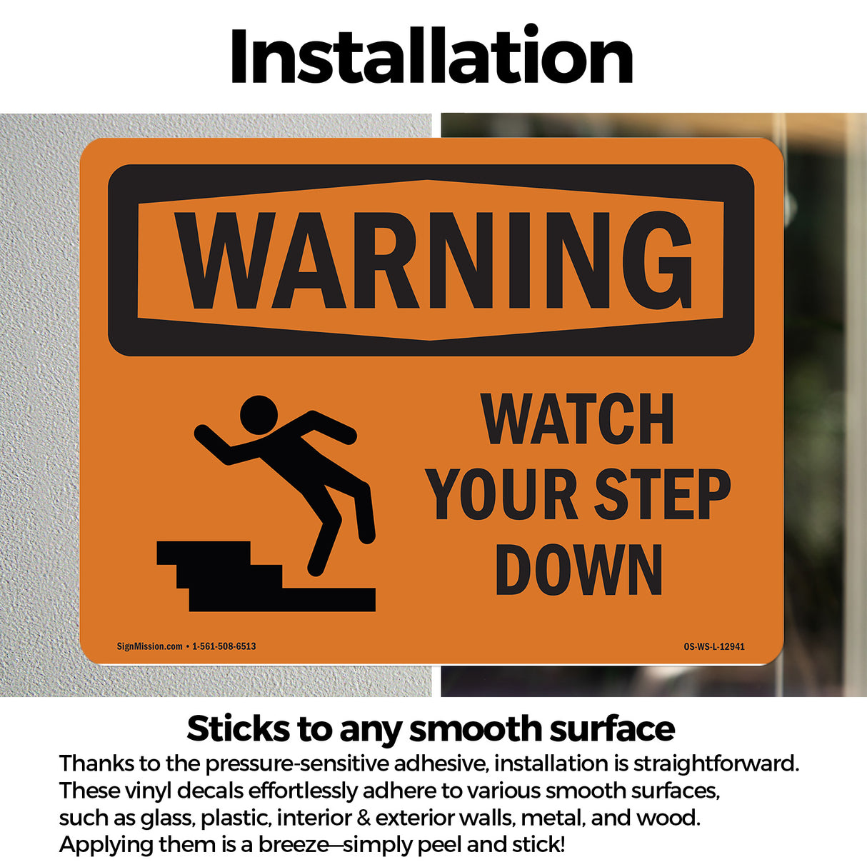 Watch Your Step Down With Symbol