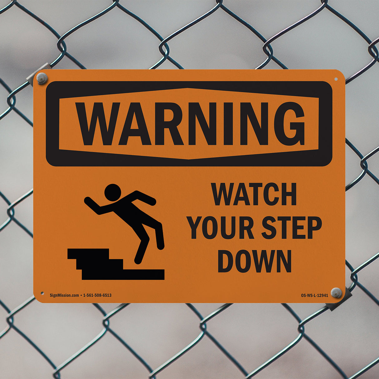 Watch Your Step Down With Symbol
