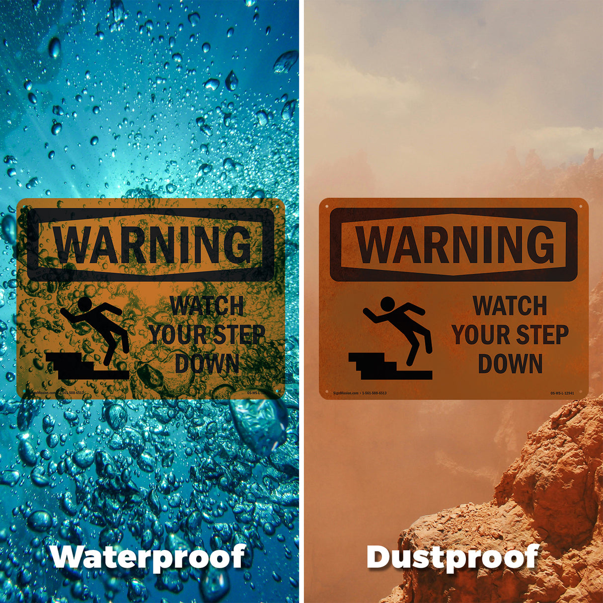 Watch Your Step Down With Symbol