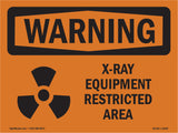 X-Ray Equipment Restricted Area With Symbol