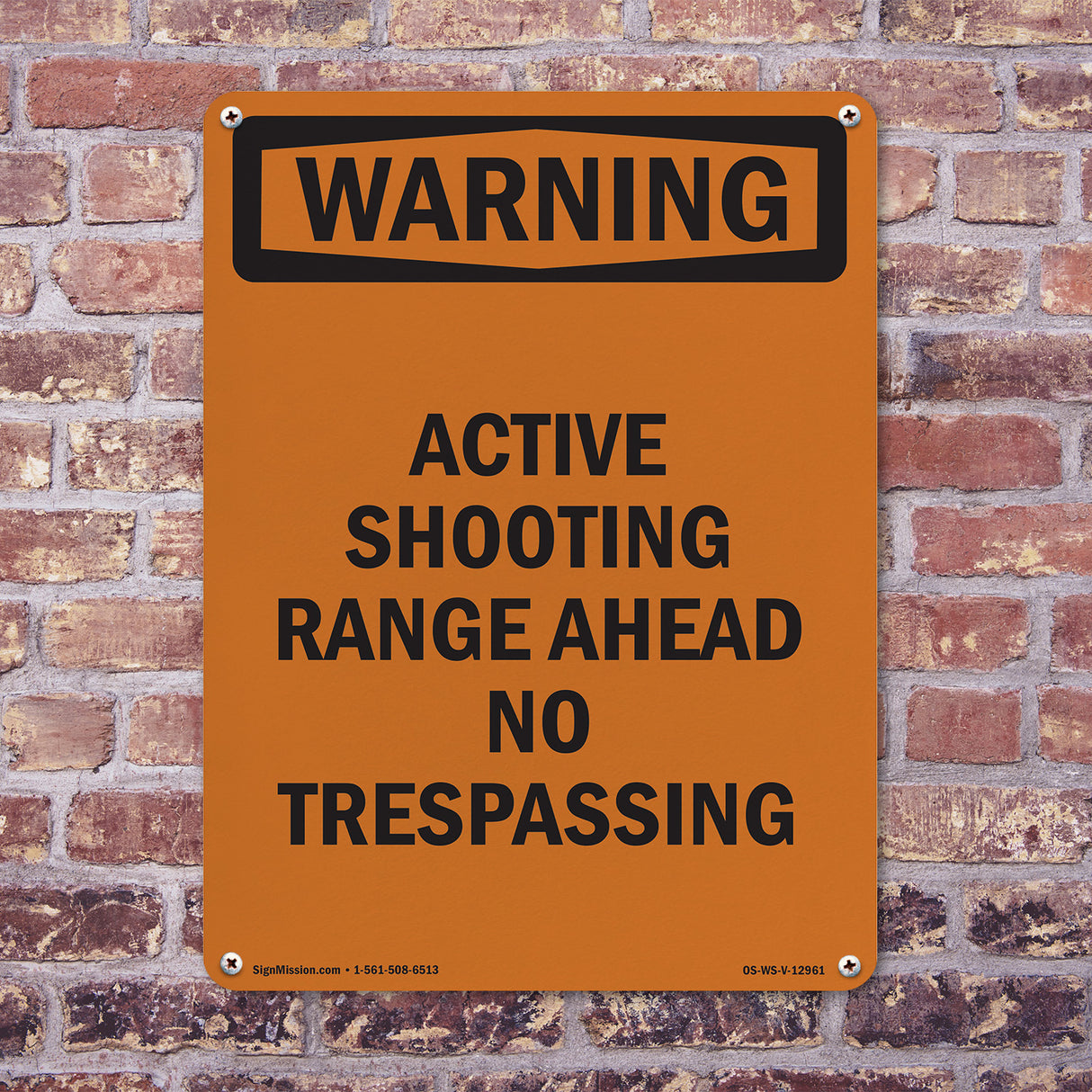 Active Shooting Range Ahead No Trespassing