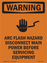 Arc Flash Hazard Disconnect Main Power