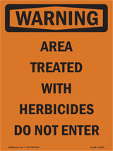 Treated With Herbicides Do Not Enter