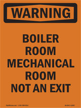 Boiler Room Mechanical Room Not An Exit