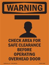 Check Area For Safe Clearance With Symbol