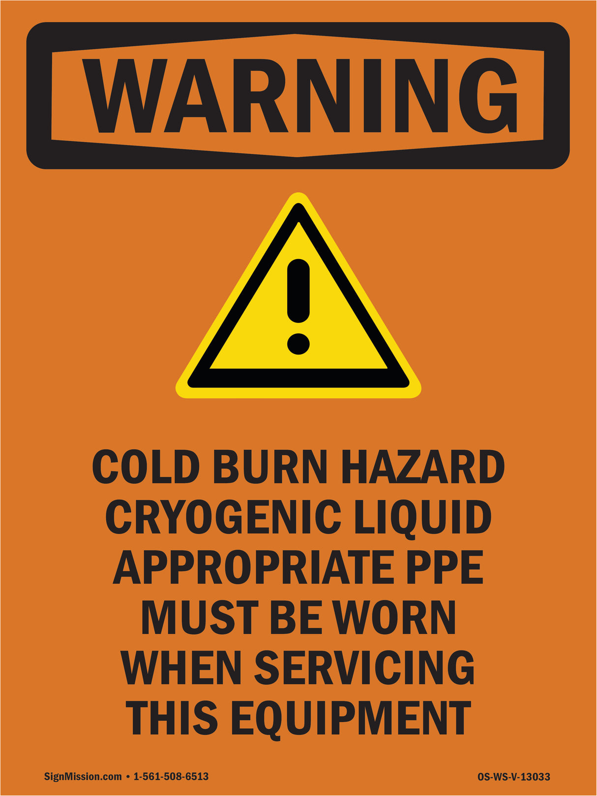 Cold Burn Hazard Cryogenic Liquid With Symbol