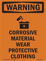 Corrosive Material Wear Protective Clothing
