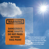 Dangerous Mine Shafts Do Not Pass Beyond