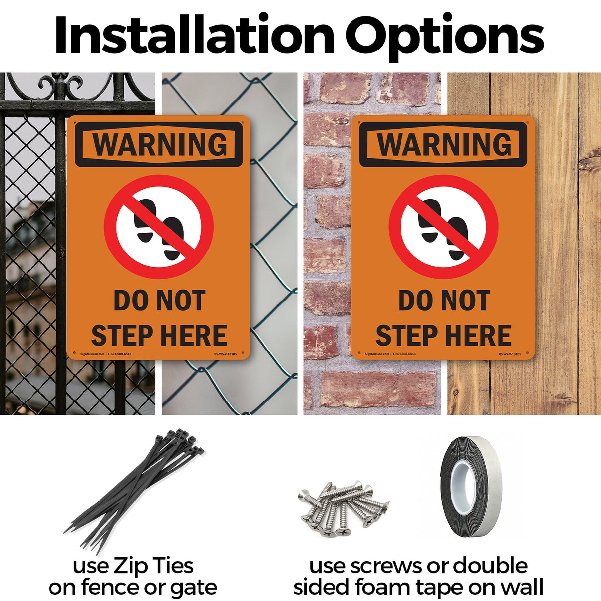 Do Not Step Here With Symbol