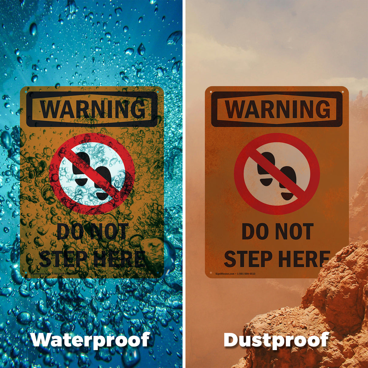 Do Not Step Here With Symbol