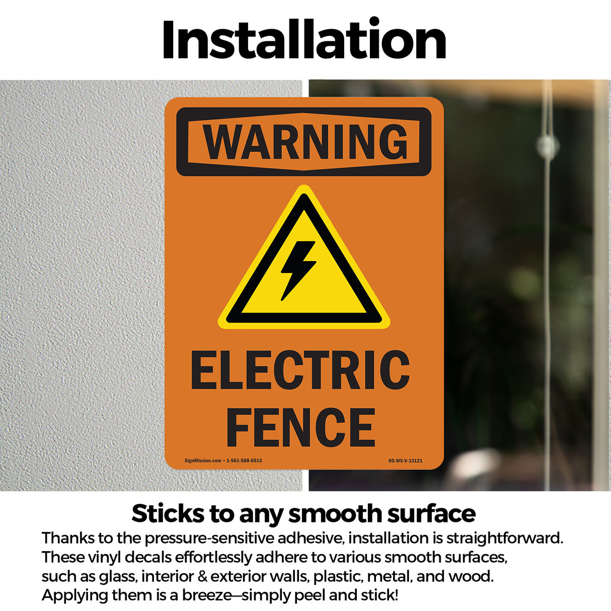 Electric Fence With Symbol
