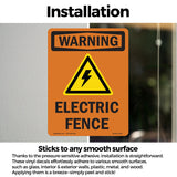 Electric Fence With Symbol