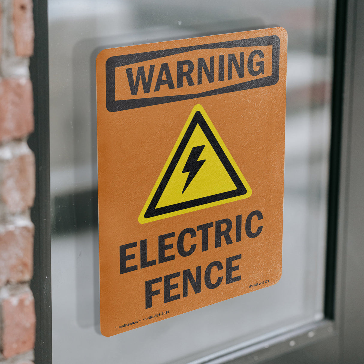 Electric Fence With Symbol