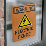 Electric Fence With Symbol