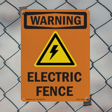 Electric Fence With Symbol