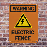 Electric Fence With Symbol
