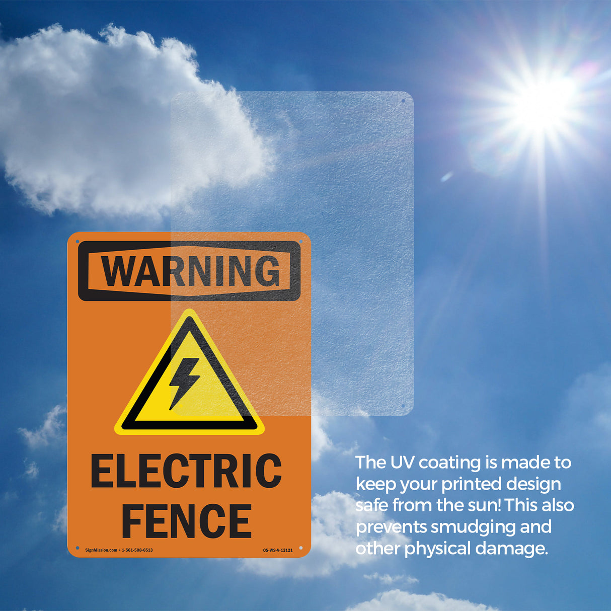 Electric Fence With Symbol