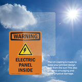 Electric Panel Inside With Symbol