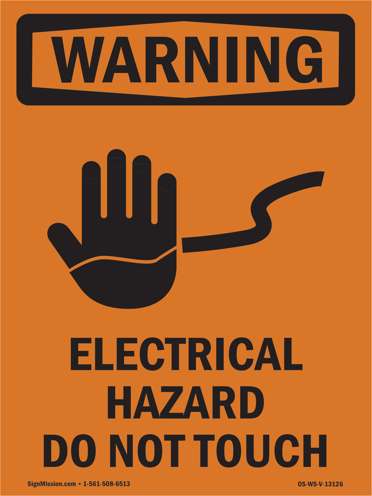 Electrical Hazard Do Not Touch