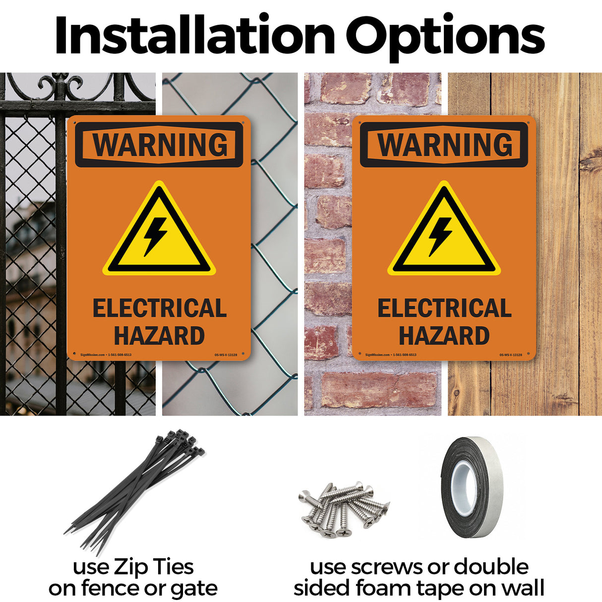 Electrical Hazard With Symbol