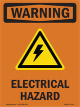 Electrical Hazard With Symbol