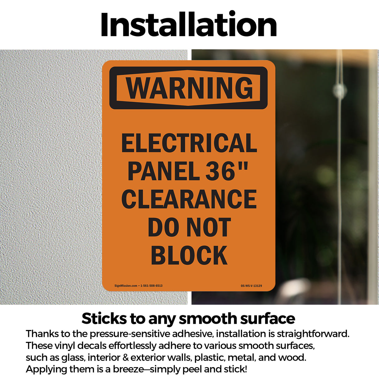 Electrical Panel 36 Clearance Do Not Block