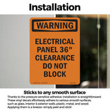Electrical Panel 36 Clearance Do Not Block
