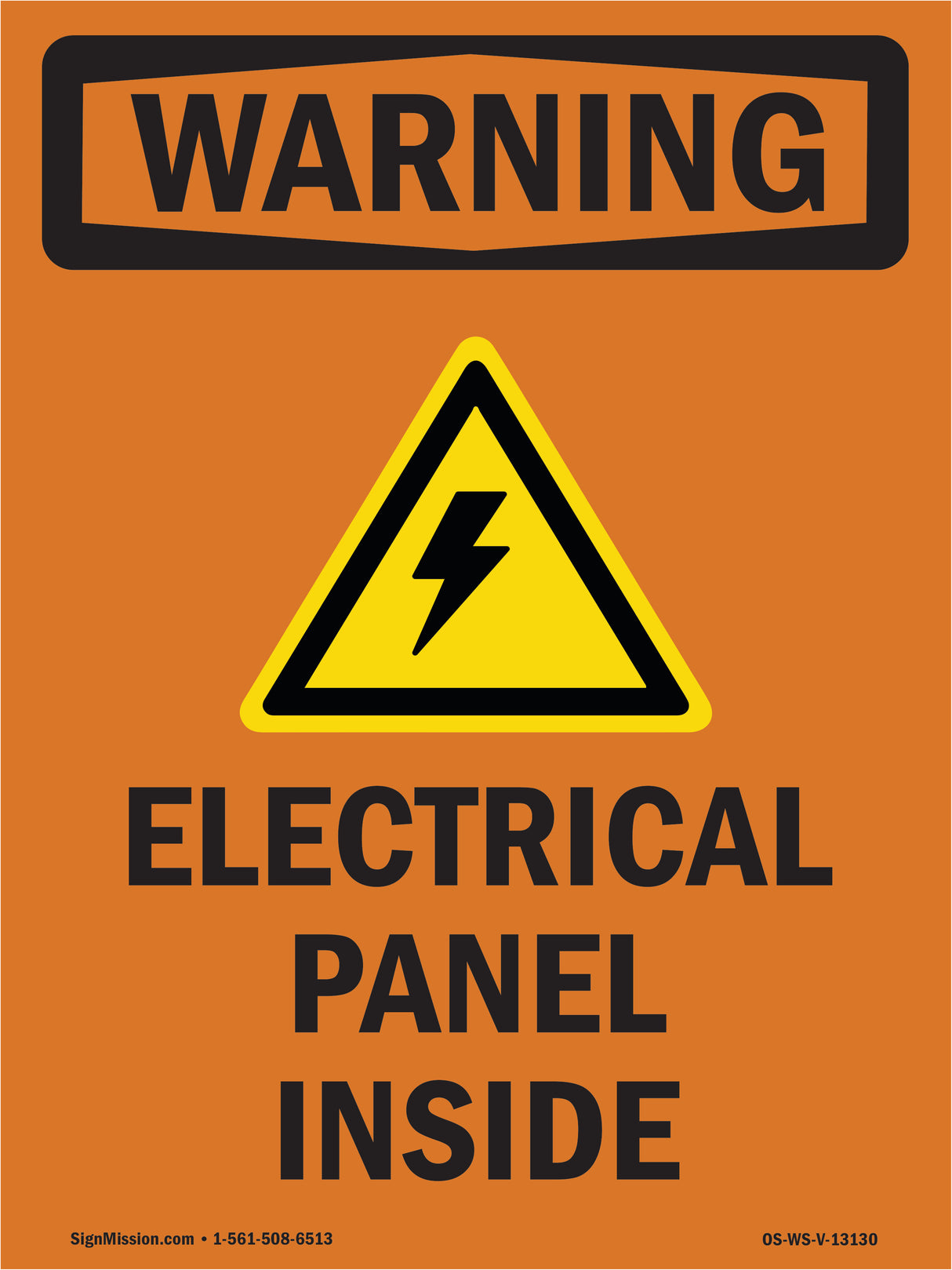 Electrical Panel Inside With Symbol