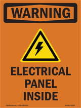 Electrical Panel Inside With Symbol