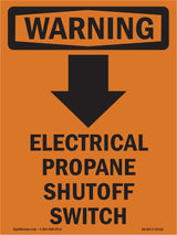 Electrical Propane Shutoff Switch With Symbol