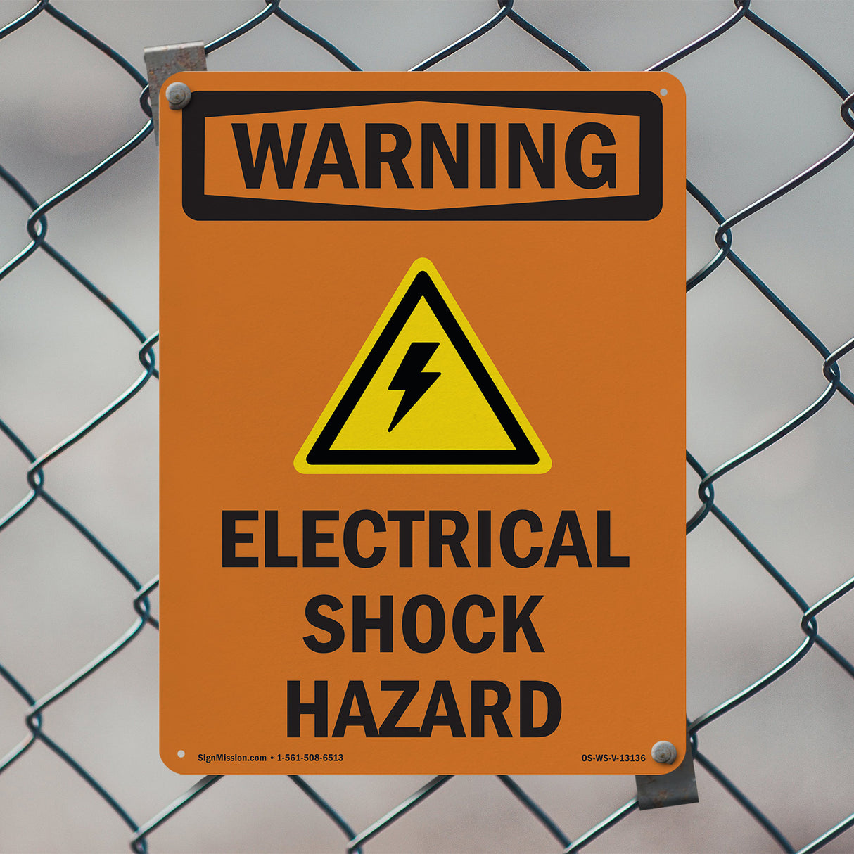Electrical Shock Hazard With Symbol