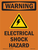 Electrical Shock Hazard With Symbol