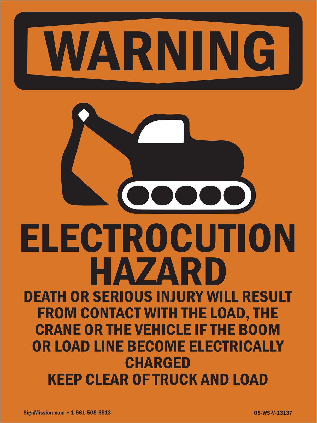 Electrocution Hazard Crane