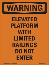 Elevated Platform With Limited Railings